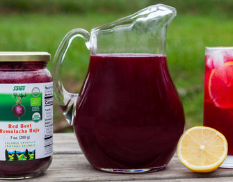 Unbeetable Refreshment: Sparkling Pink Lemonade with Red Beet Crystals