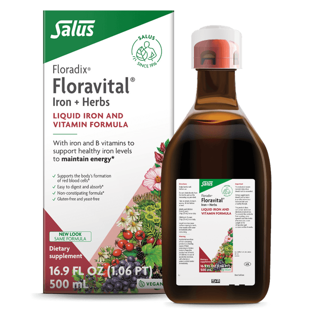 Floravital® Iron + Herbs Liquid Herbal Supplement