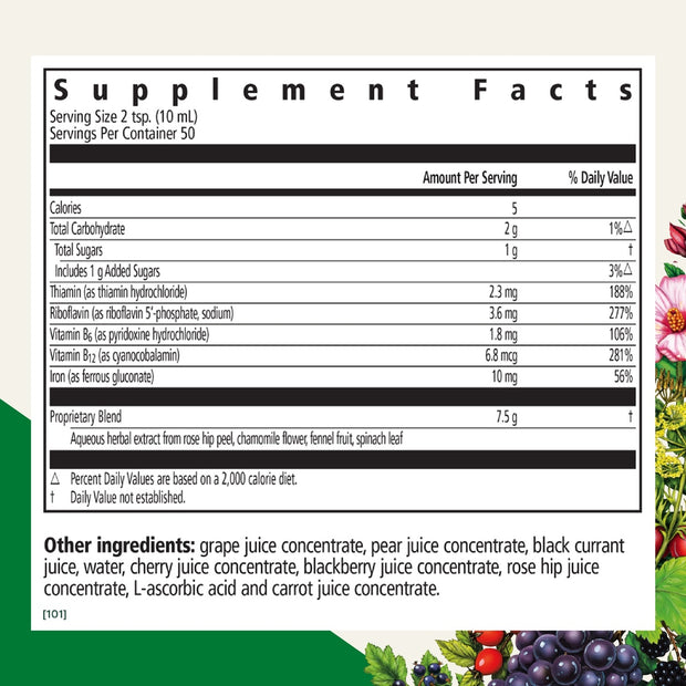 Floravital® Iron + Herbs Liquid Herbal Supplement