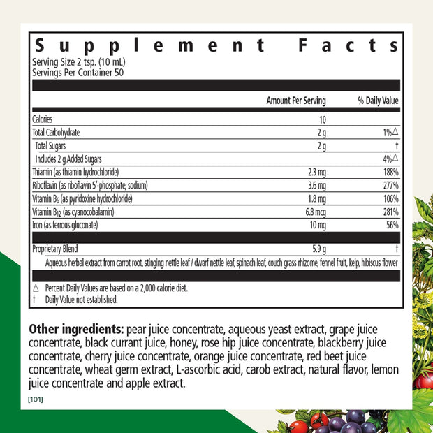 Floradix® Iron + Herbs Liquid Herbal Supplement