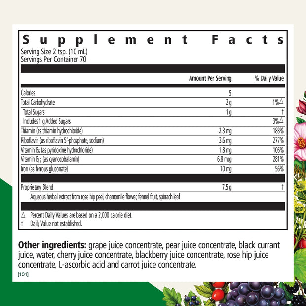 Floravital® Iron + Herbs Liquid Herbal Supplement