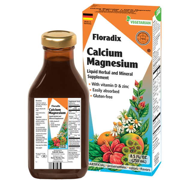 Floradix Calcium & Magnesium Liquid Herbal & Mineral Supplement || 8.5 oz