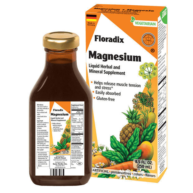Floradix Magnesium Liquid Herbal & Mineral Supplement || 8.5 oz