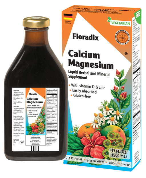 Floradix Calcium & Magnesium Liquid Herbal & Mineral Supplement || 17 oz