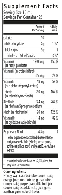 Floradix Epresat® Adult Multivitamin supplement facts || 8.5 oz